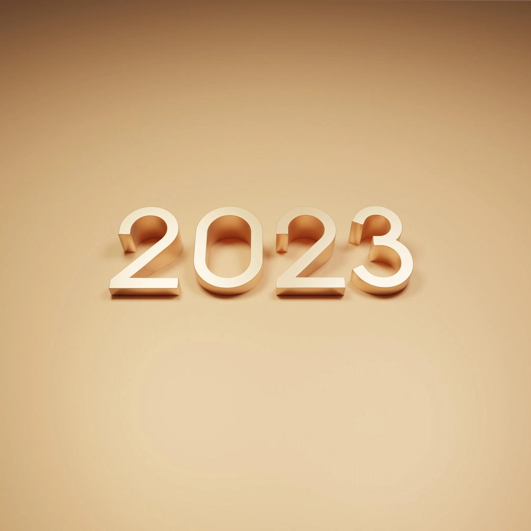 Pavaizduoti 2023 skaičiai